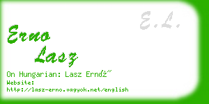 erno lasz business card